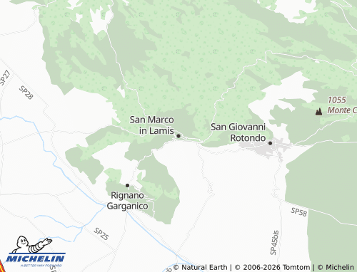 MICHELIN San Marco in Lamis map - ViaMichelin