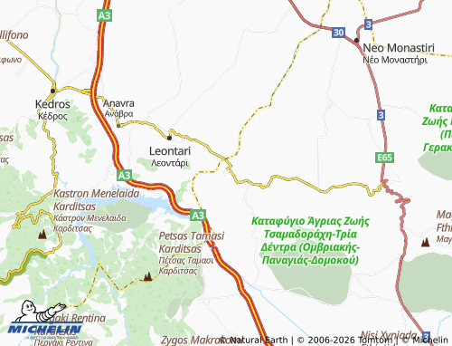 MICHELIN Gavrakia map - ViaMichelin
