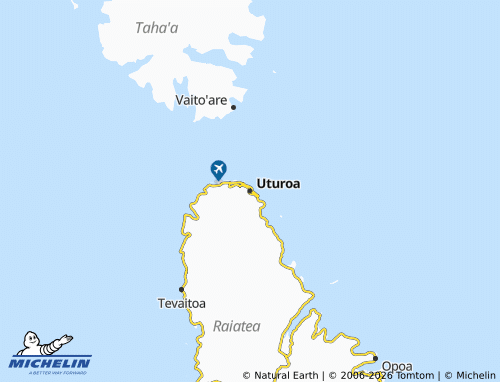 MICHELIN Uturoa map - ViaMichelin