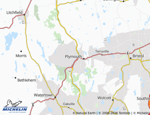 Mappa MICHELIN Thomaston - ViaMichelin