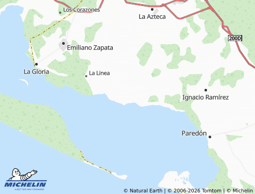 Mapa MICHELIN Pesquería Punta Flor - ViaMichelin