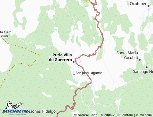 MICHELIN Agua Zarca map - ViaMichelin