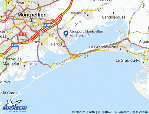 MICHELIN Carnon map - ViaMichelin