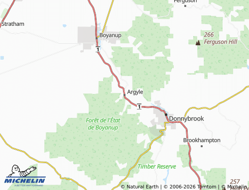 Mapa MICHELIN Argyle - ViaMichelin