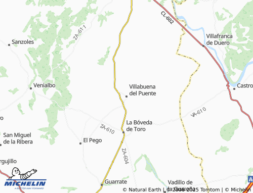 MICHELIN Villabuena del Puente map - ViaMichelin