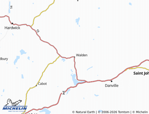 Carte MICHELIN Walden - ViaMichelin