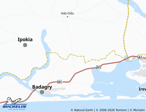 MICHELIN Igborosun map - ViaMichelin