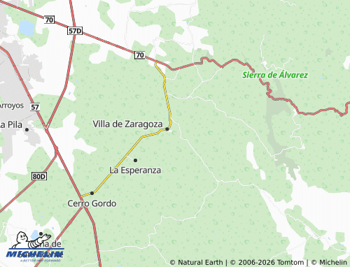 Mapa MICHELIN El Pedregal - ViaMichelin
