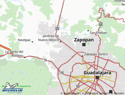 Mapa MICHELIN El Triángulo - ViaMichelin