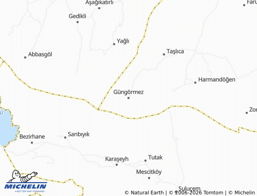 MICHELIN Güngörmez map - ViaMichelin