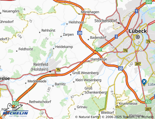 MICHELIN Ratzbek map - ViaMichelin
