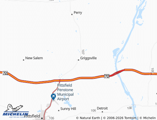 Mappa MICHELIN Griggsville - ViaMichelin