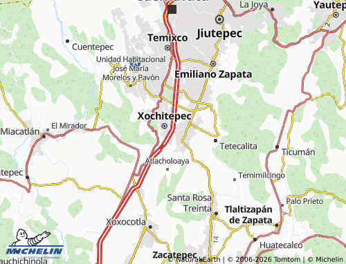 Mappa MICHELIN Rinconada Xochitepec IV - ViaMichelin