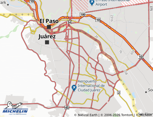 Mapa MICHELIN Del Valle 1 - ViaMichelin