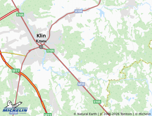 Carte MICHELIN Klin 9 - ViaMichelin