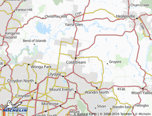 Mapa MICHELIN Coldstream - ViaMichelin
