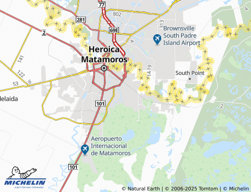 MICHELIN Independencia map - ViaMichelin