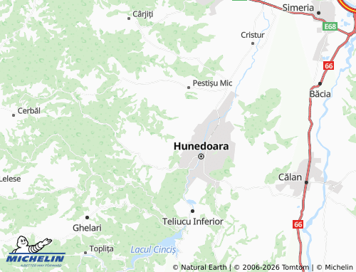 MICHELIN Răcăștia map - ViaMichelin