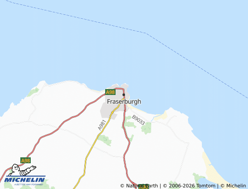 Carte MICHELIN Fraserburgh - ViaMichelin
