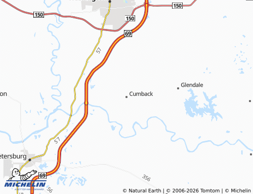 Mapa MICHELIN Cumback - ViaMichelin