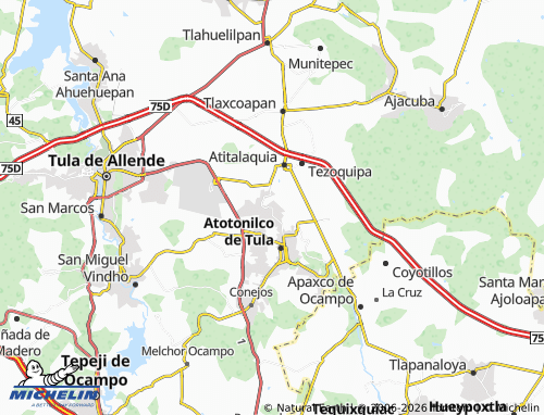 Mappa MICHELIN Tlamaco - ViaMichelin