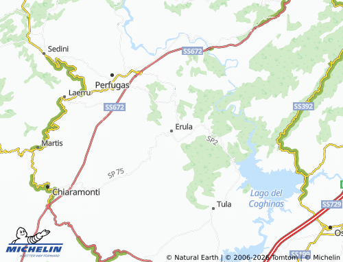MICHELIN Erula map - ViaMichelin