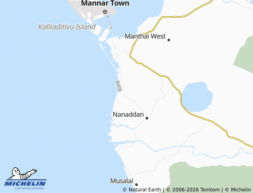 Mapa MICHELIN Naruvilikkulam - ViaMichelin