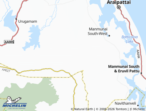 Mappa MICHELIN Thanthamalai - ViaMichelin