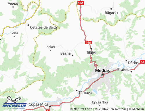 Mappa MICHELIN Bazna - ViaMichelin