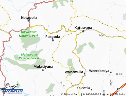 Mapa MICHELIN Warapitiya - ViaMichelin