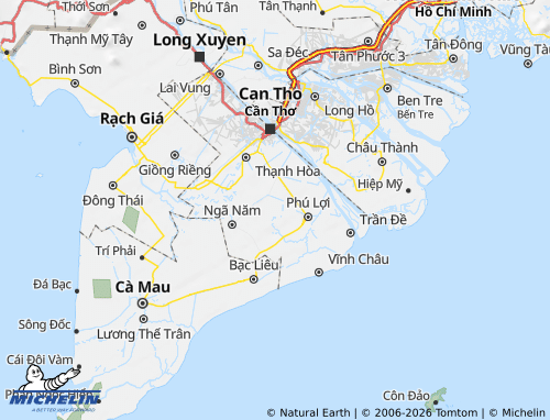 Mapa MICHELIN Mỹ Tú - ViaMichelin