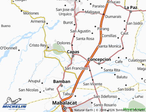 MICHELIN Capas map - ViaMichelin