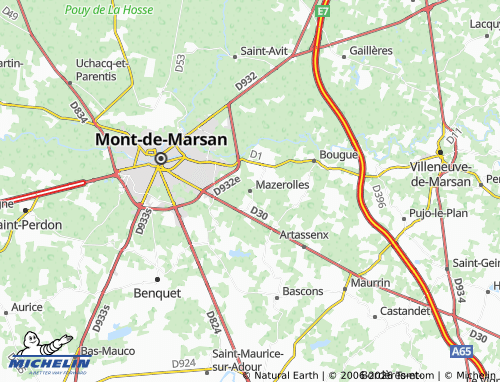 Carte MICHELIN Mazerolles - ViaMichelin