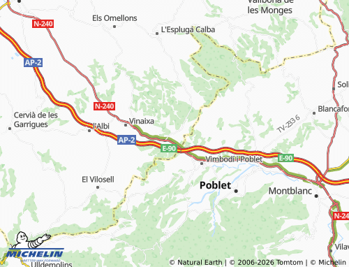 Mapa MICHELIN Tarrés - ViaMichelin