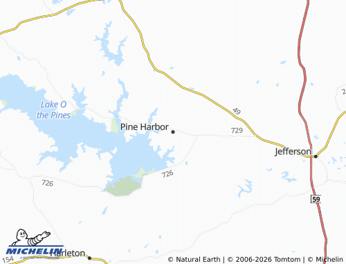 Mappa MICHELIN Pine Harbor - ViaMichelin