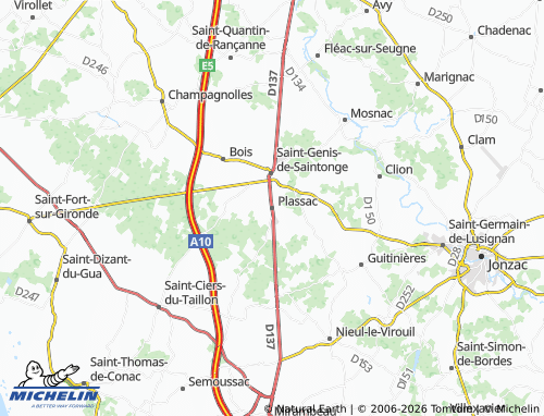 Mapa MICHELIN Plassac - ViaMichelin