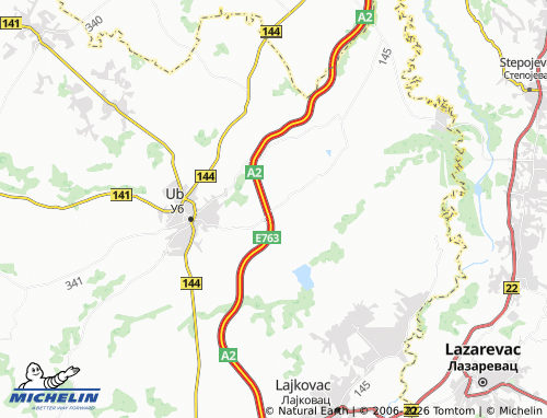 Mapa MICHELIN Stublenica - ViaMichelin