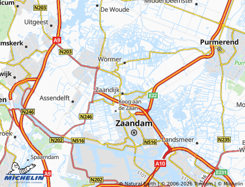 Mapa MICHELIN Zaandijk - ViaMichelin