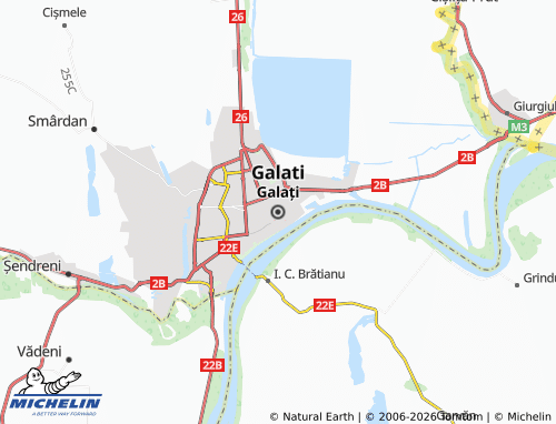 MICHELIN-Landkarte Galati - ViaMichelin