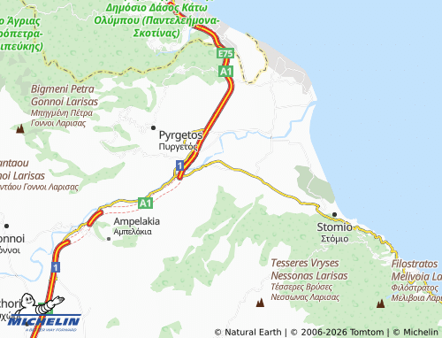 MICHELIN Omoli map - ViaMichelin