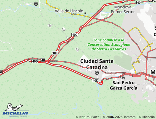 Mappa MICHELIN Bosques La Huasteca - ViaMichelin