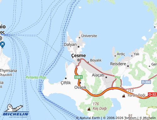 MICHELIN-Landkarte Cesme - ViaMichelin