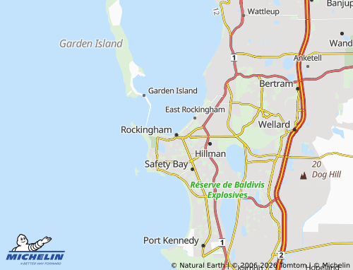 Mapa MICHELIN Rockingham - ViaMichelin