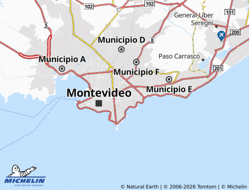 MICHELIN Parque Batlle Villa Dolores map - ViaMichelin