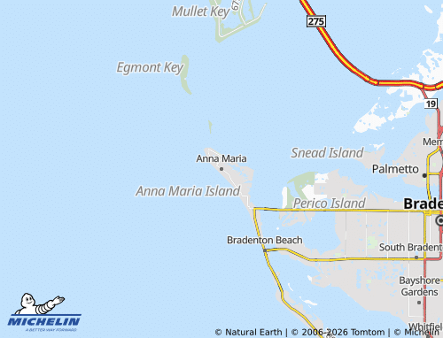 Mapa MICHELIN Anna Maria - ViaMichelin