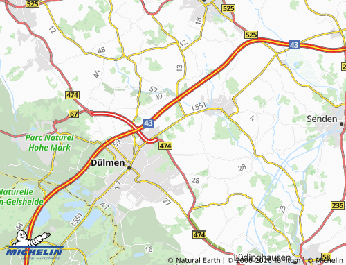 MICHELIN Mitwick map - ViaMichelin