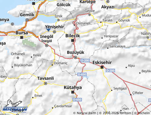 Mapa MICHELIN Bozüyük - ViaMichelin