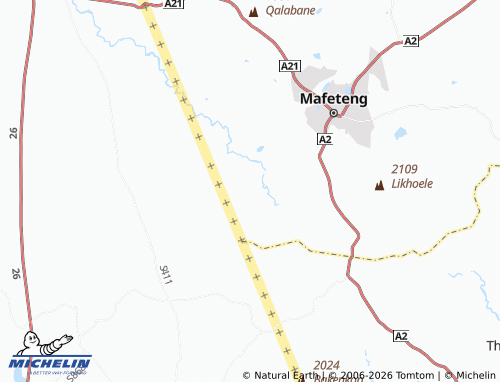 MICHELIN Ha Mamothibeli map - ViaMichelin