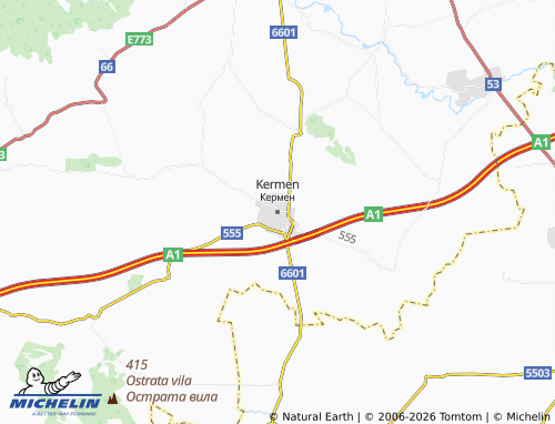 MICHELIN Kermen map - ViaMichelin