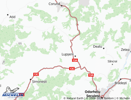 Mapa MICHELIN Păltiniș - ViaMichelin